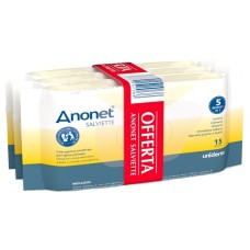 ANONET SALVIETTE 3 CONFEZIONI DA 15 PEZZI