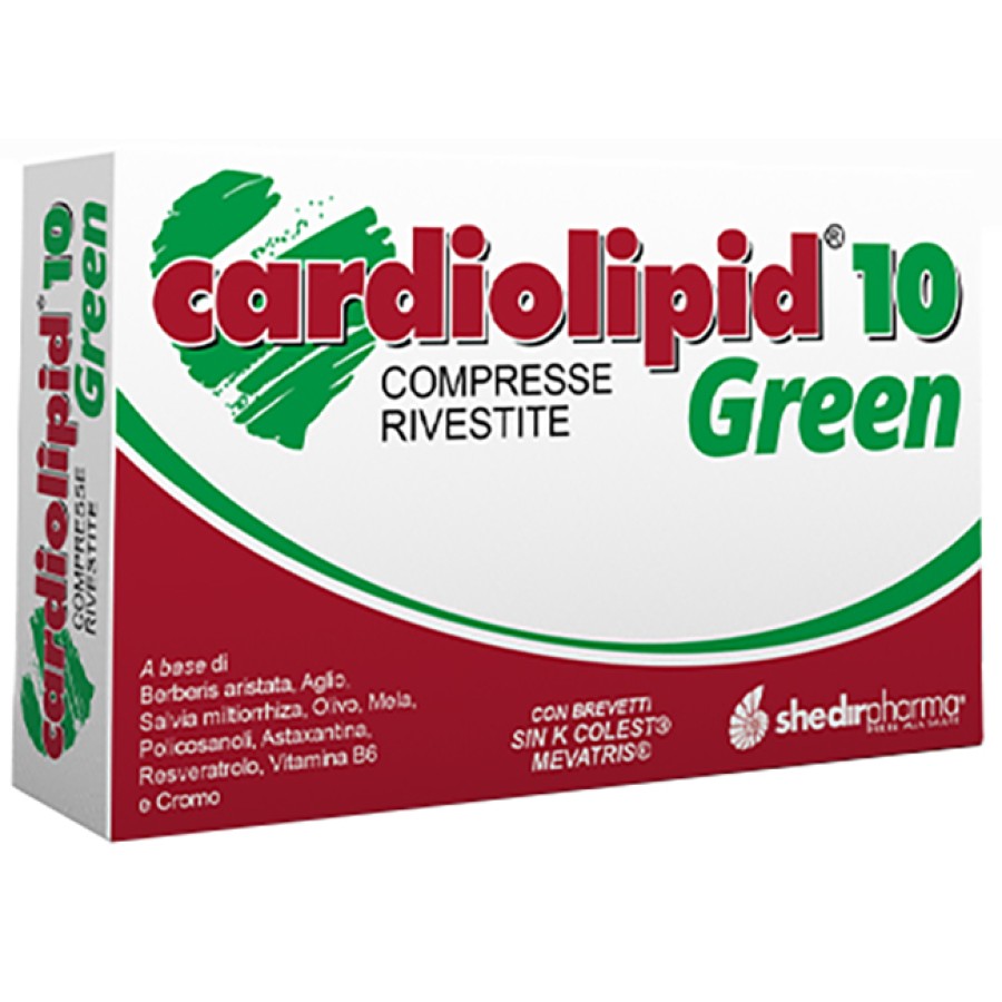 CARDIOLIPID 10 GREEN 30 COMPRESSE RIVESTITE CARDIOLIPID 10 GREEN 30 COMPRESSE RIVESTITE