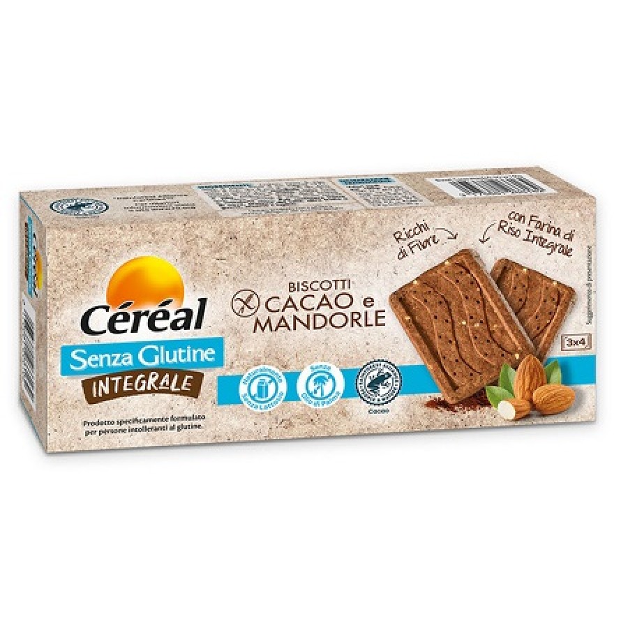 CEREAL SENZA GLUTINE INTEGRALE BISCOTTI CACAO E MANDORLE 150 G