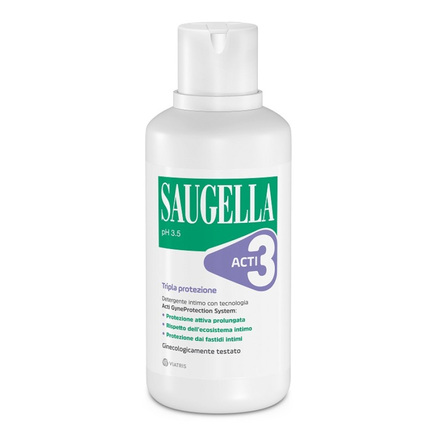 SAUGELLA ACTI3 TRIPLA PROTEZIONE DETERGENTE INTIMO 500 ML SAUGELLA ACTI3 TRIPLA PROTEZIONE DETERGENTE INTIMO 500 ML