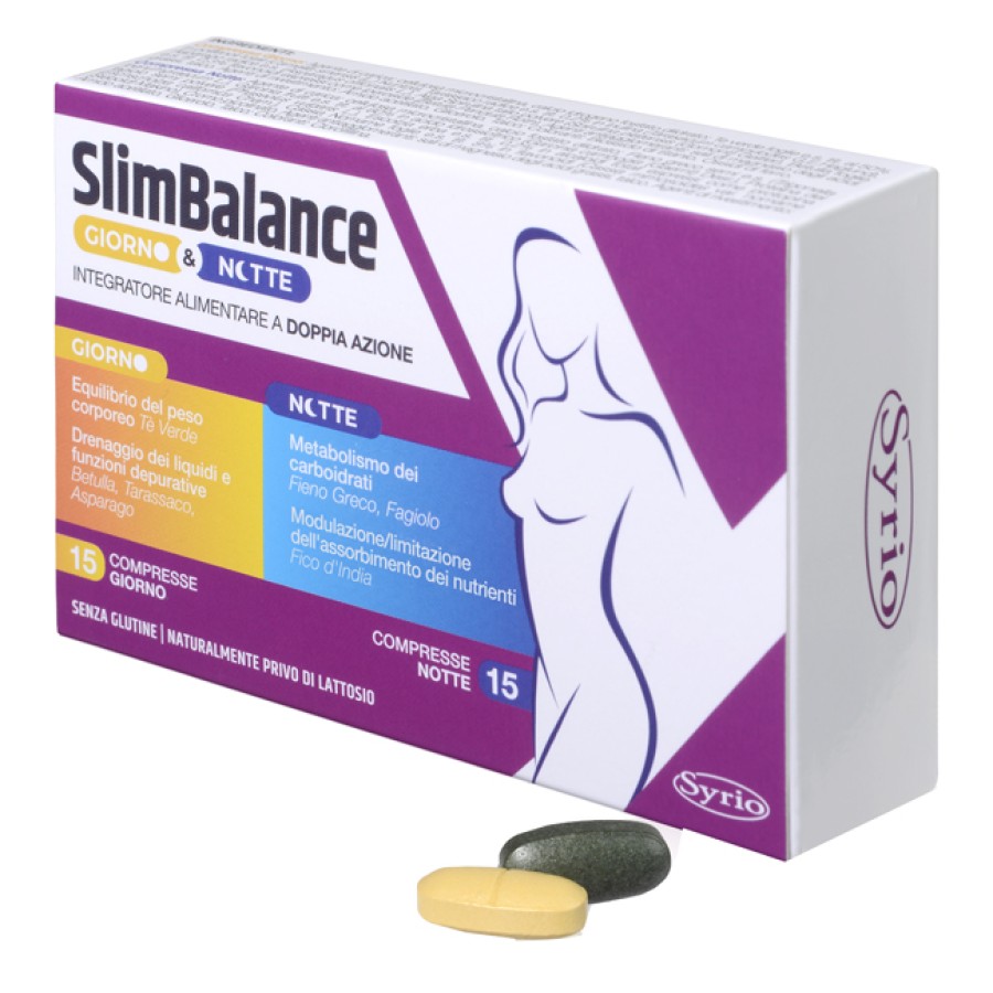SLIM BALANCE GIORNO E NOTTE 15 COMPRESSE GIORNO 15 COMPRESSE NOTTE SLIM BALANCE GIORNO E NOTTE 15 COMPRESSE GIORNO 15 COMPRESSE NOTTE