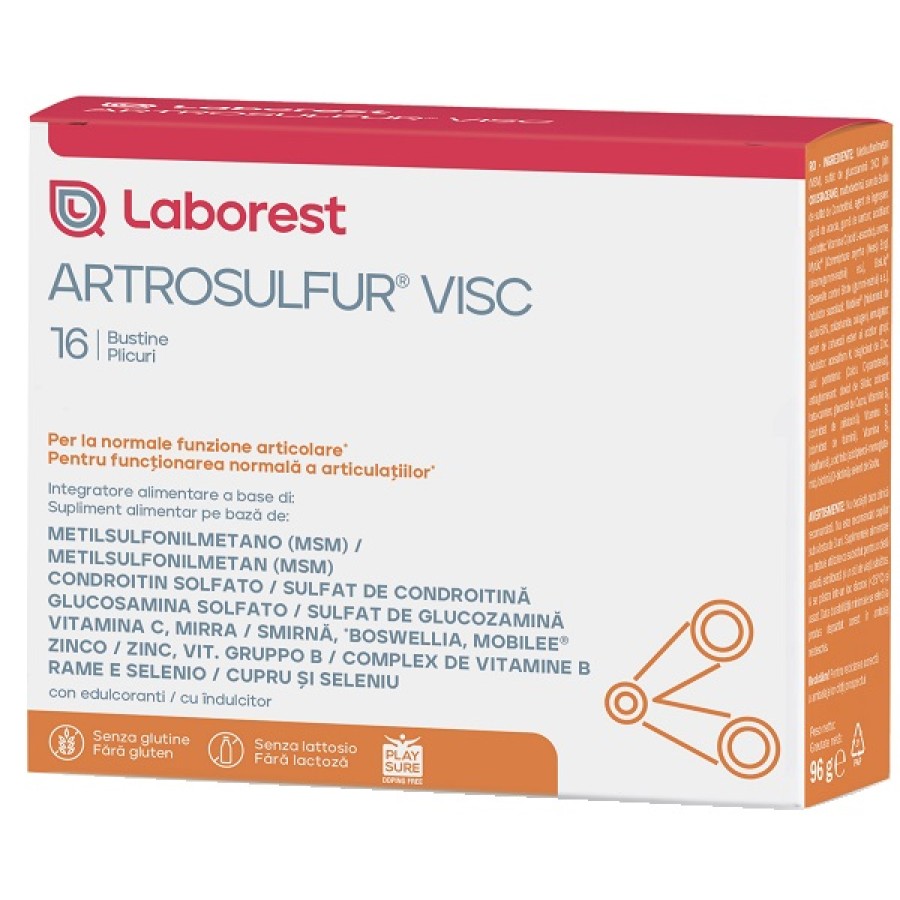 ARTROSULFUR VISC 16 BUSTINE DA 6 G ARTROSULFUR VISC 16 BUSTINE DA 6 G