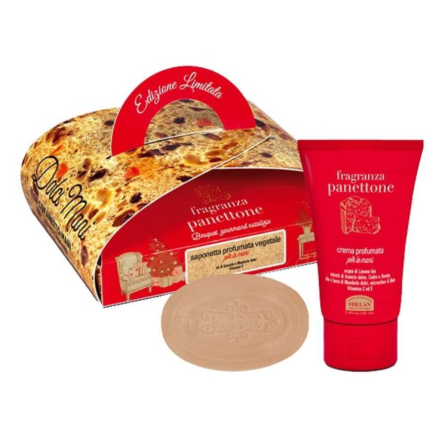 PANETTONE COFANETTO DOLCI MANI CREMA MANI 50 ML + SAPONETTA 75 G PANETTONE COFANETTO DOLCI MANI CREMA MANI 50 ML + SAPONETTA 75 G