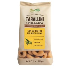 FORALLE TARALLINI SENZA GLUTINE CON OLIO EXTRA VERGINE D'OLIVA 100 G