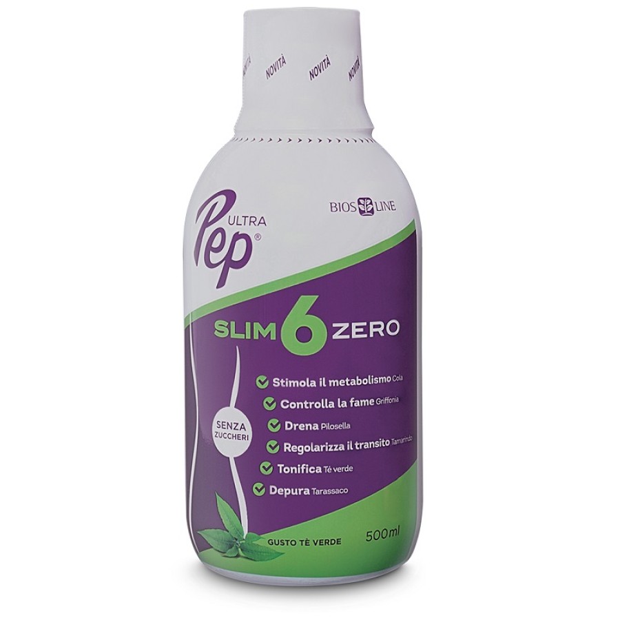 ULTRA PEP SLIM 6 ZERO TE' VERDE 500 ML ULTRA PEP SLIM 6 ZERO TE' VERDE 500 ML