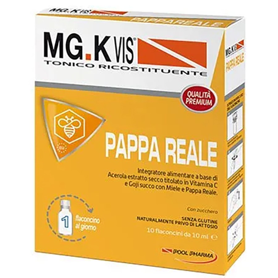 MGK VIS TONICO RICOSTITUENTE PAPPA REALE 10 FLACONCINI DA 10 ML MGK VIS TONICO RICOSTITUENTE PAPPA REALE 10 FLACONCINI DA 10 ML