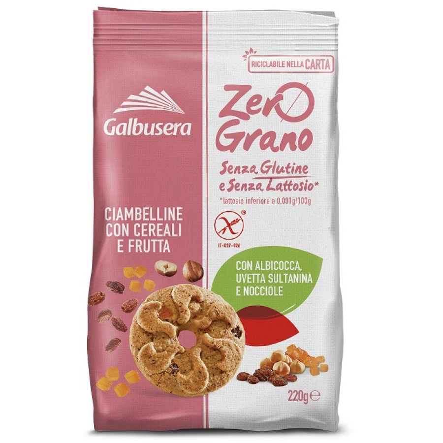 ZEROGRANO FROLLINI CEREALI FRUTTA 220 G ZEROGRANO FROLLINI CEREALI FRUTTA 220 G