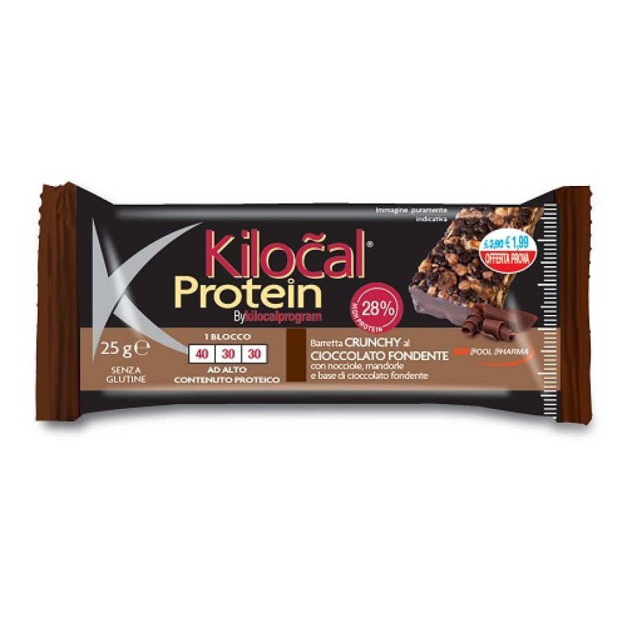 KILOCAL PROTEIN BARRETTA CIOCCOLATO FONDENTE NOCCIOLE MANDORLE 25 G KILOCAL PROTEIN BARRETTA CIOCCOLATO FONDENTE NOCCIOLE MANDORLE 25 G
