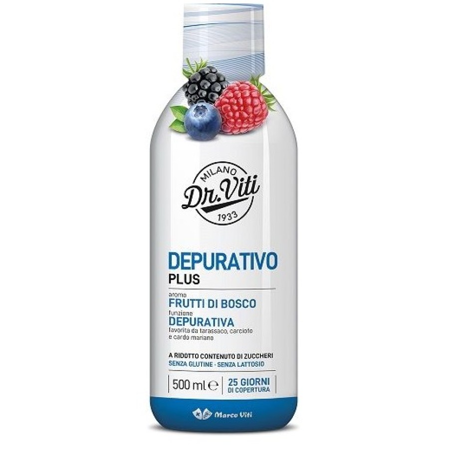 DR VITI DEPURATIVO PLUS FRUTTI DI BOSCO 500 ML SENZA ZUCCHERI