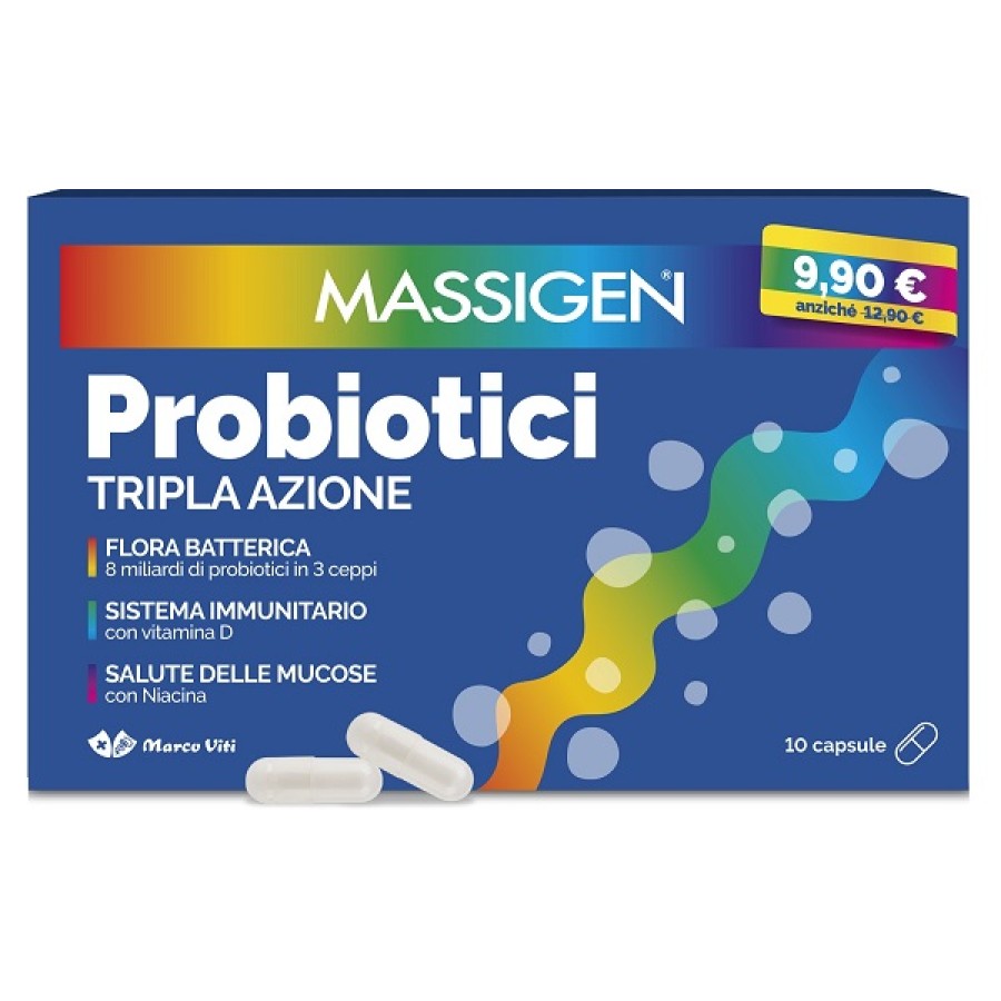 MASSIGEN PROBIOTICI 10 CAPSULE 2024 OFFERTA SPECIALE