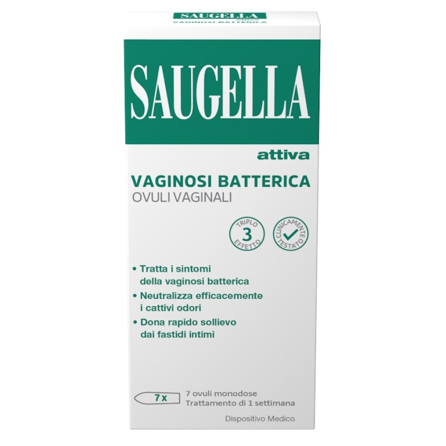 SAUGELLA ATTIVA VAGINOSI BATTERICA 7 OVULI VAGINALI