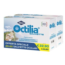 SALVIETTE PERIOCULARI OCTILIA BIPACK 20+20 GARZE MONOUSO