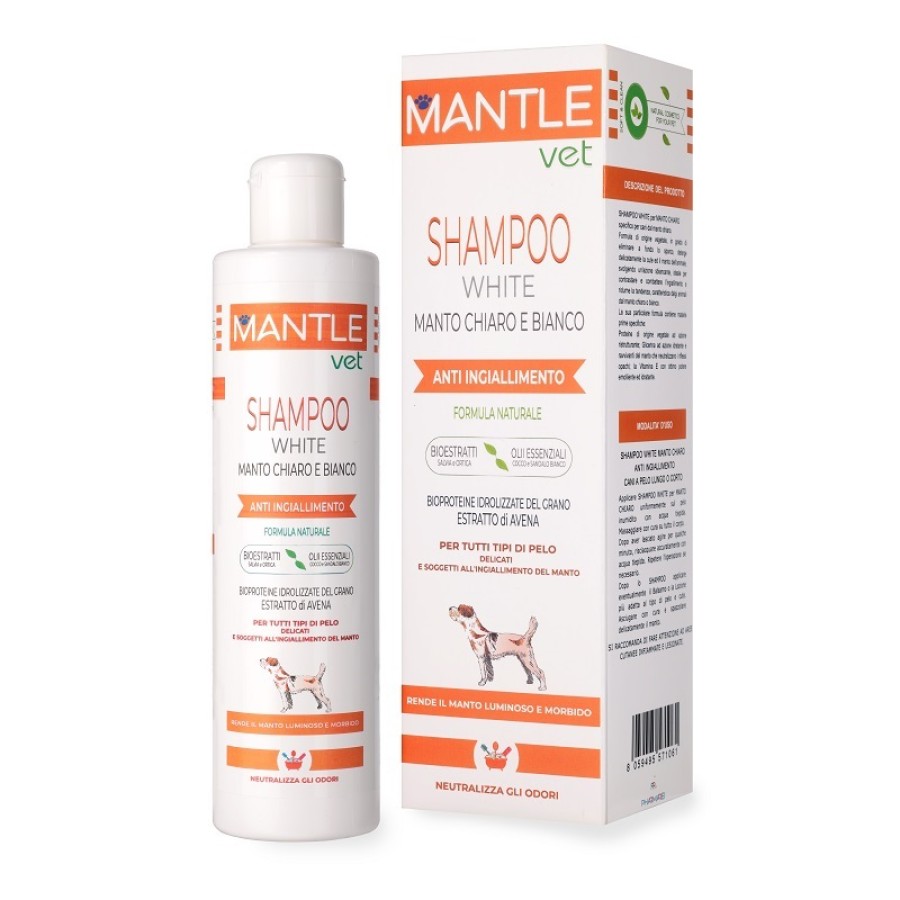 MANTLE VET SHAMPOO WHITE MANTI CHIARI 250 ML