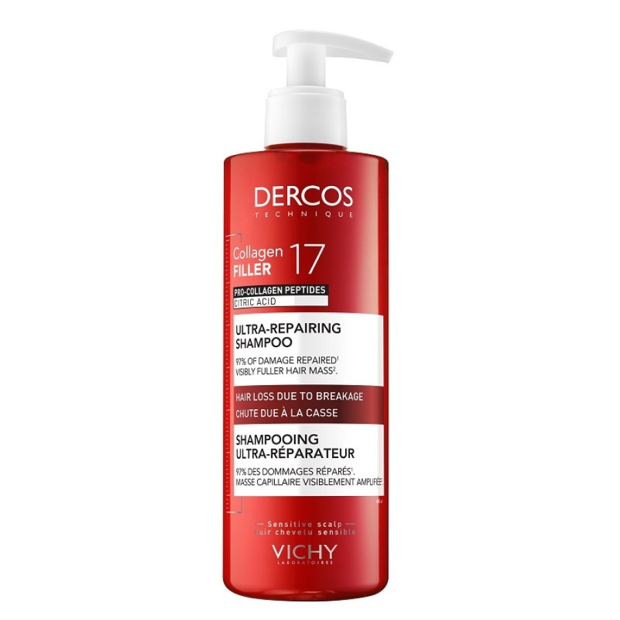 DERCOS TECHNIQUE COLLAGEN REPAIR SHAMPOO 400 ML