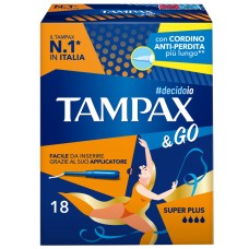 TAMPAX &GO SUPER PLUS 18 PEZZI