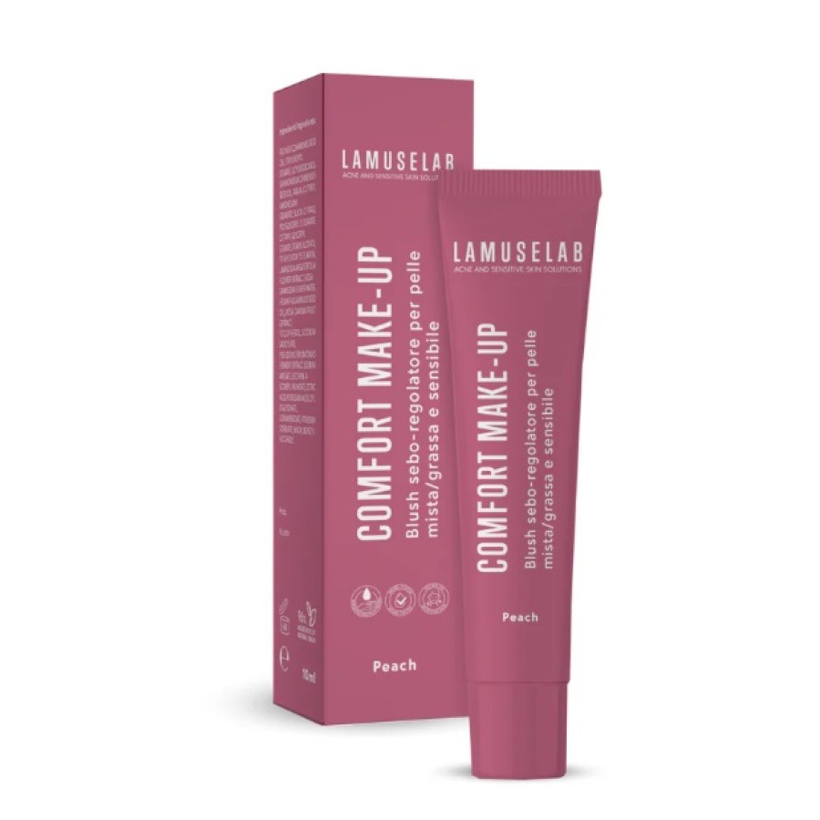 LAMUSELAB COMFORT MAKE-UP BLUSH SEBOREGOLATORE ROSE PEACH