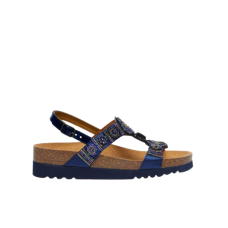 CALZATURA BOGOTA' SANDAL SATIN+BEADS+SYNTHETIC W NAVY BLUE 37