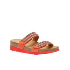 CALZATURA ZAFIRAH CANVAS+BEADS W CORAL 38