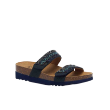 CALZATURA ZAFIRAH CANVAS+BEADS W NAVY BLUE/MULTI 40