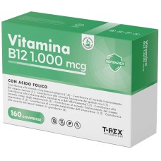 T-REX INTEGRATORI VITAMINA B12 1000MCG 160 COMPRESSE DA 100 MG