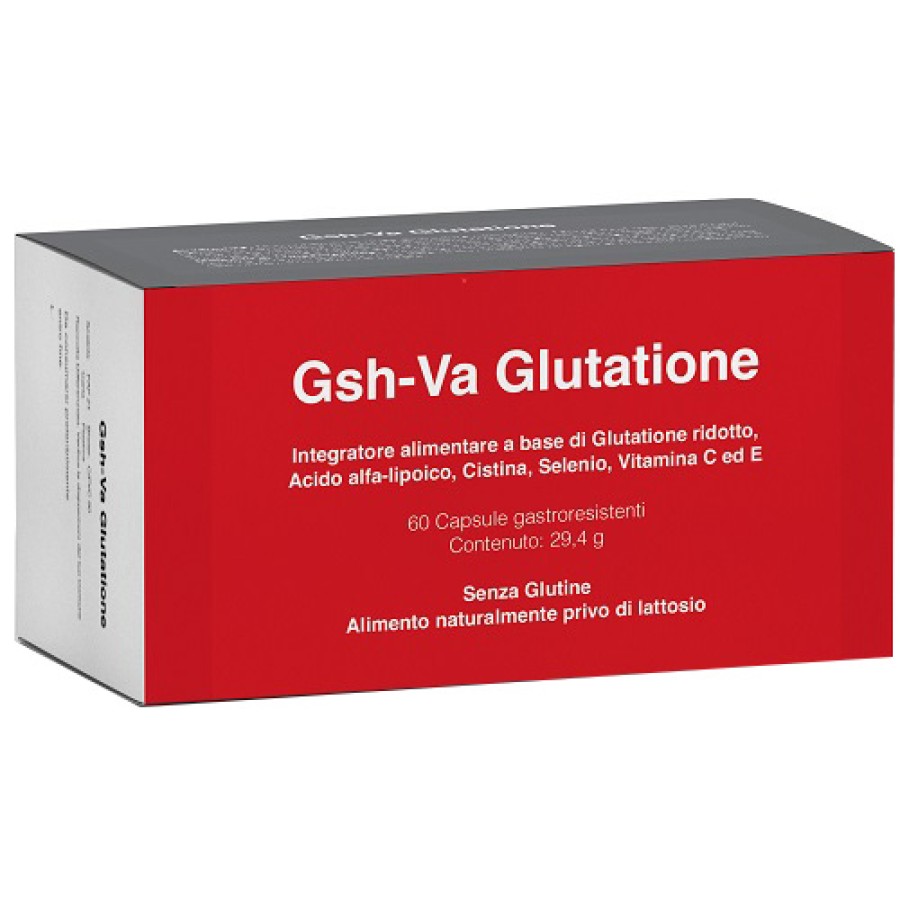 GSH-VA GLUTATIONE 60 CAPSULE GASTRORESISTENTI DA 490 MG GSH-VA GLUTATIONE 60 CAPSULE GASTRORESISTENTI DA 490 MG