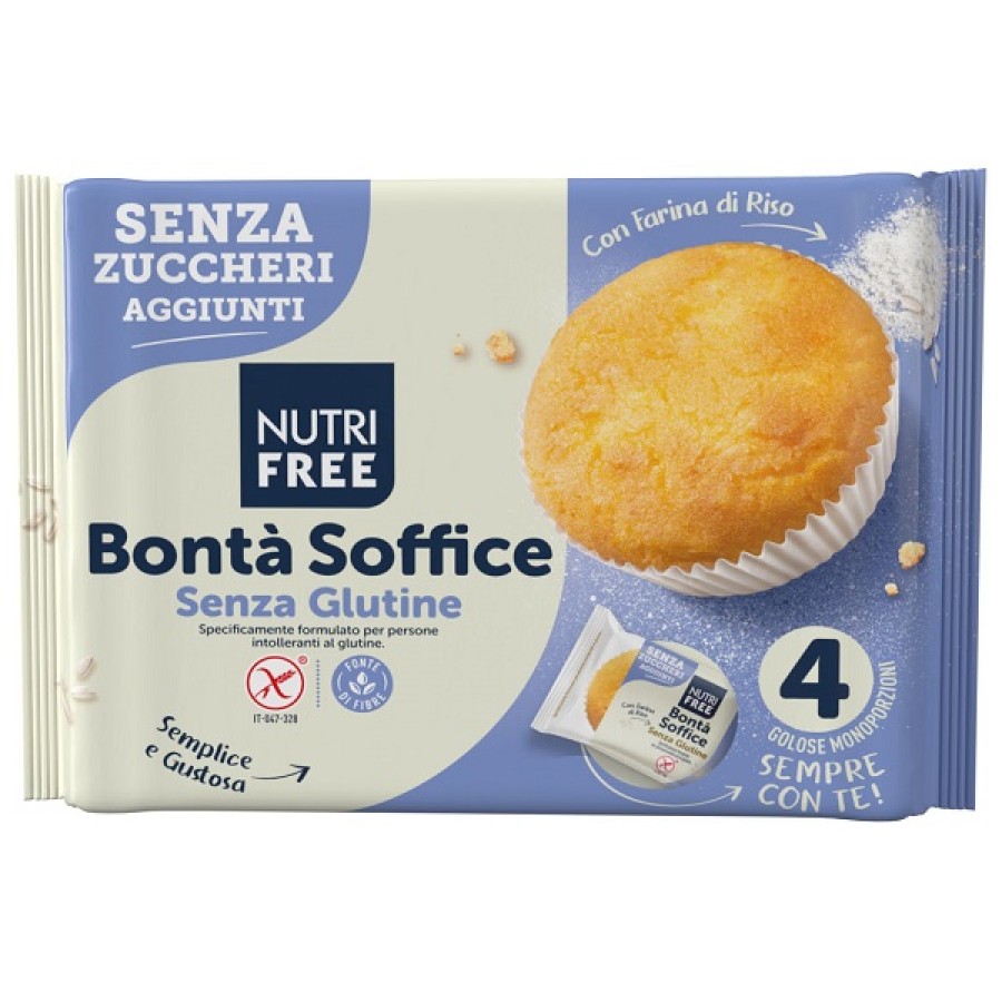 NUTRIFREE BONTA' SOFFICE SENZA ZUCCHERI AGGIUNTI 4 PEZZI DA 35 G