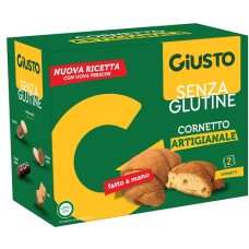 GIUSTO SENZA GLUTINE CORNETTO CLASSICO 2 CONFEZIONI DA 80 G NUOVA RICETTA