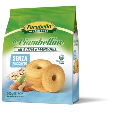 FARABELLA CIAMBELLINE SENZA ZUCCHERO ALL'AVENA E MANDORLE 200 G