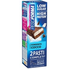 PESOFORMA BARRETTE PASTI LOW SUGAR FONDENTE COCCO 2 PEZZI