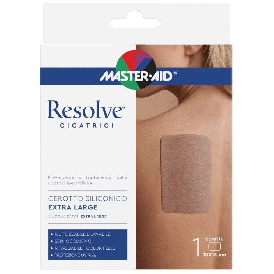 CEROTTO SILICONICO MASTER-AID RESOLVE CICATRICI EXTRA LARGE 10X15 CM 1 PEZZO