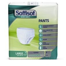 PANNOLONE SOFFISOF AIR DRY PANTS LARGE 110-150CM ASSORBENZA SUPER 8 PEZZI