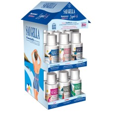 SAUGELLA SEGUIMI EXPO BANCO 4 DERMOLIQUIDO + 4 POLIGYN + 4 GIRL + 4 UOMO + 4 IDRASERUM + 4 ATTIVA