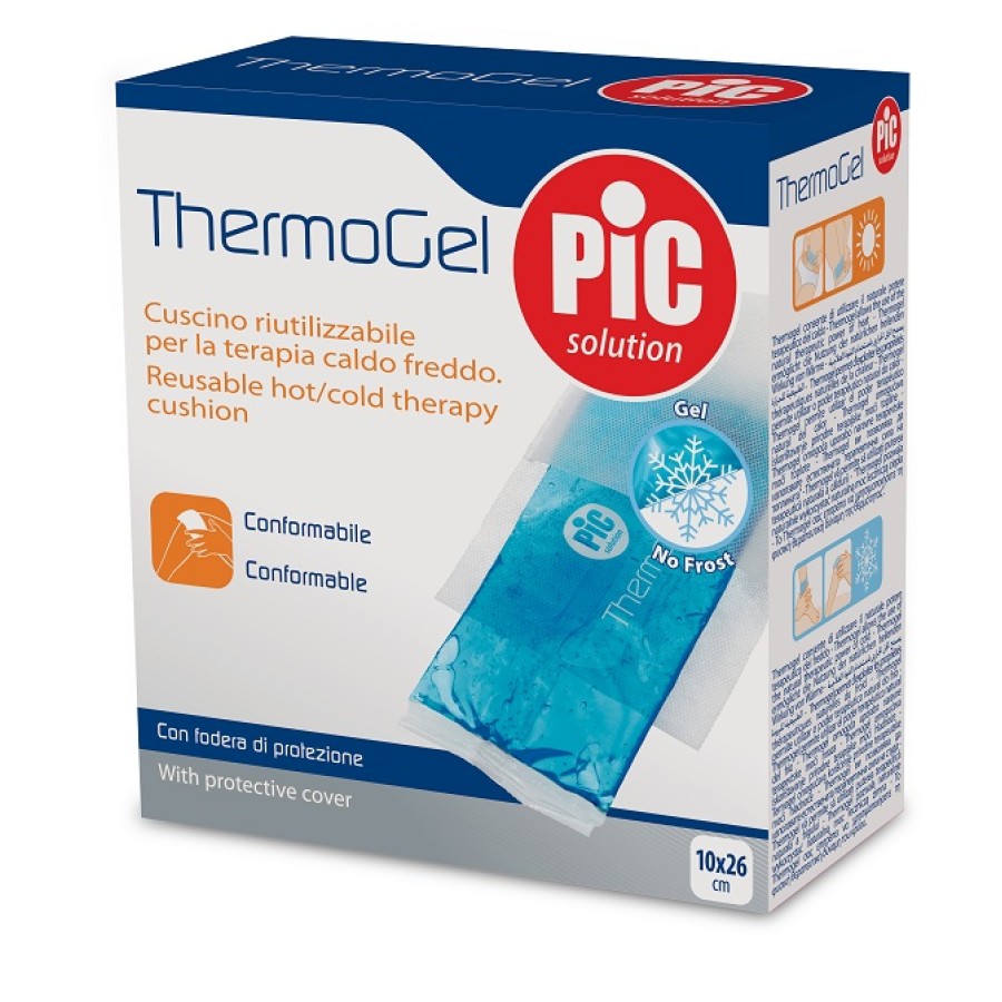CUSCINO THERMOGEL 10X26 CM TERAPIA CALDO FREDDO CON FODERA ITC