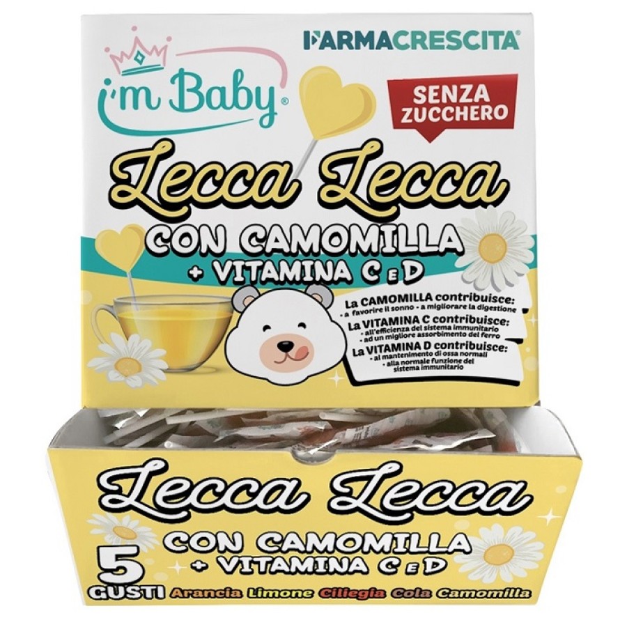 I'M BABY LECCA LECCA CAMOMILLA SENZA ZUCCHERO DISPENSER 200 PEZZI