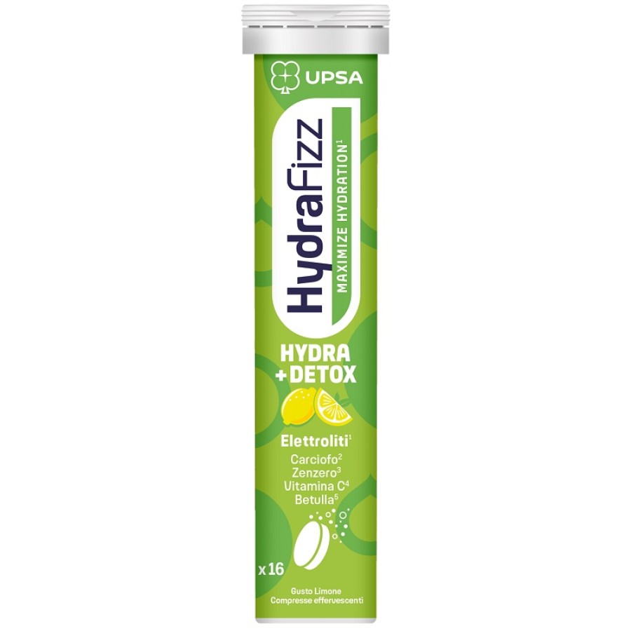 UPSA HYDRAFIZZ DETOX MAXIMIZE HYDRATION 16 COMPRESSE EFFERVESCENTI
