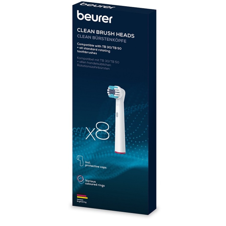 TB CLEAN TESTINE SPAZZOLINI ELETTRICI 8 PEZZI