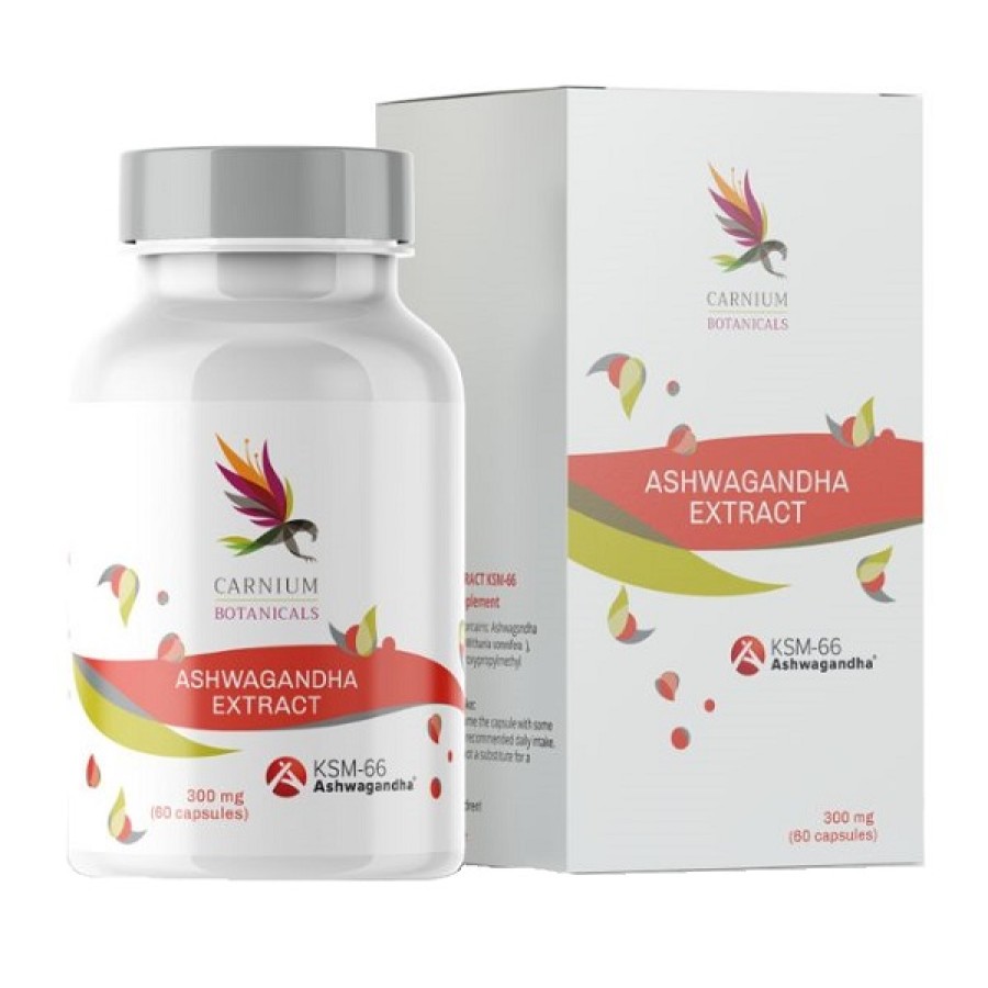 CARNIUM BOTANICALS ASHWAGANDHA KSM-66 60 CAPSULE