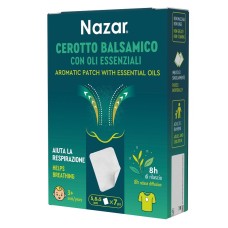 NAZAR CEROTTO BALSAMICO ADESIVO CON OLI ESSENZIALI 5,8X5 CM 7 PEZZI