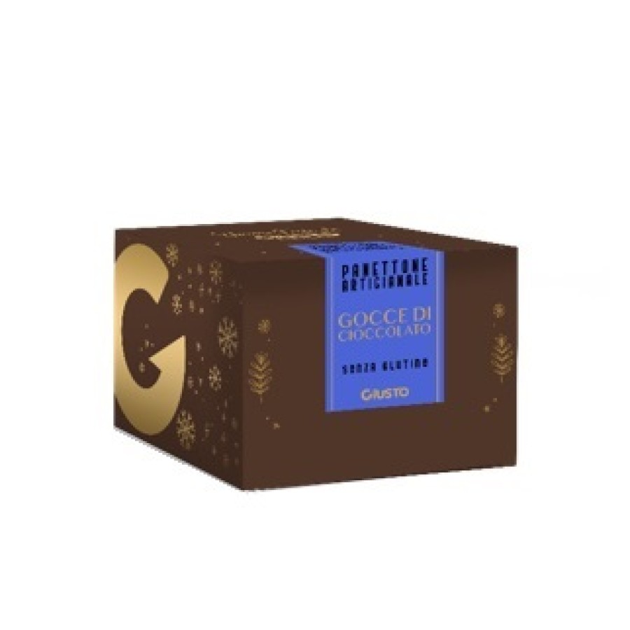 GIUSTO SENZA GLUTINE PANETTONE ARTIGIANALE CON GOCCE DI CIOCCOLATO 540 G GIUSTO SENZA GLUTINE PANETTONE ARTIGIANALE CON GOCCE DI CIOCCOLATO 540 G
