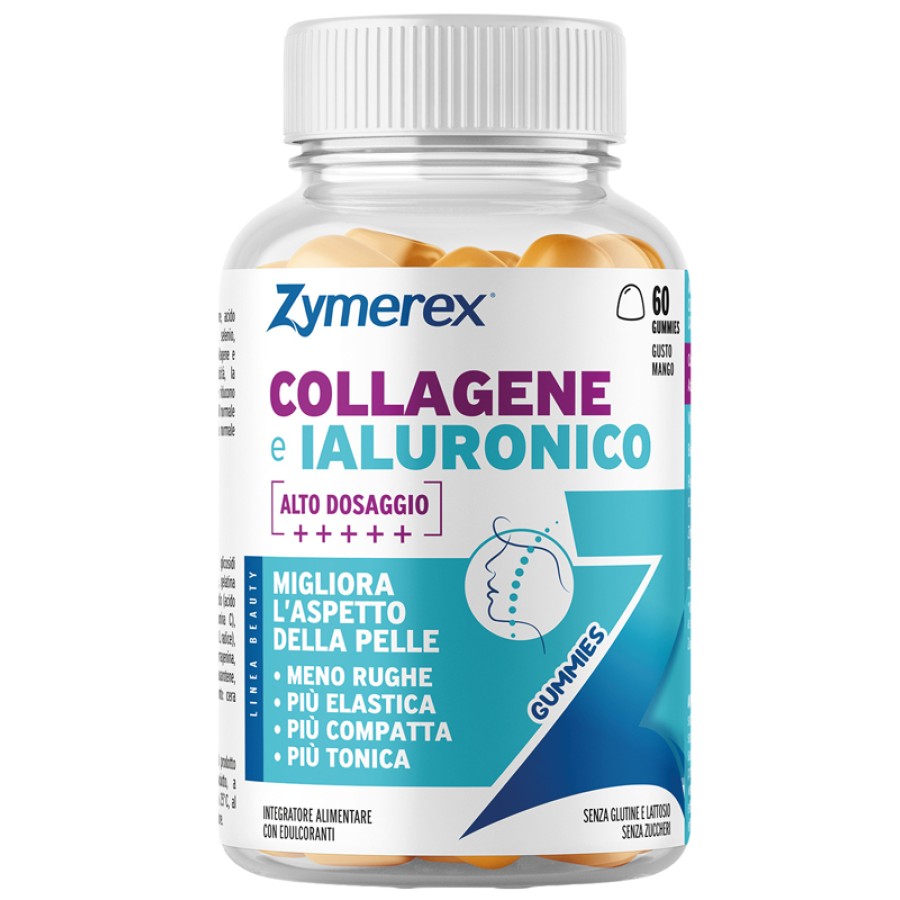 ZYMEREX GUM COLLAGENE IALURONICO 60 GOMMOSE ZYMEREX GUM COLLAGENE IALURONICO 60 GOMMOSE