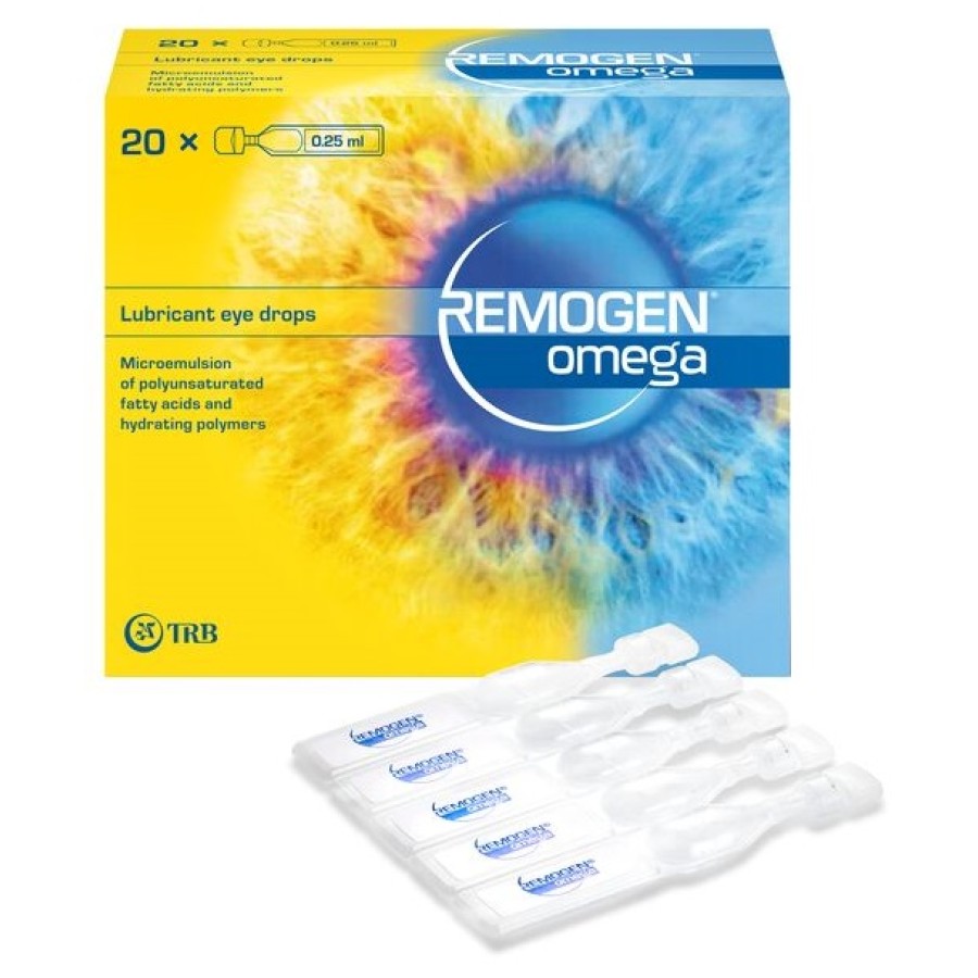 REMOGEN OMEGA GOCCE OCULARI LUBRIFICANTI 20 MONODOSE DA 0,25 ML REMOGEN OMEGA GOCCE OCULARI LUBRIFICANTI 20 MONODOSE DA 0,25 ML