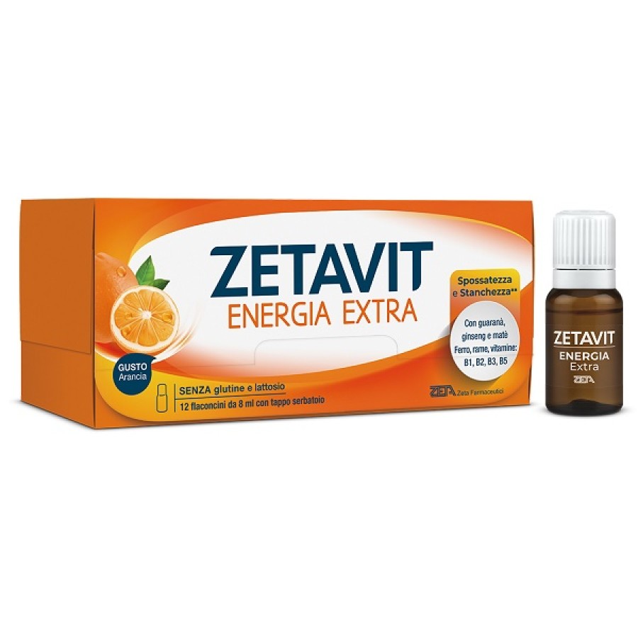 ZETAVIT ENERGIA EXTRA 12 FLACONCINI 8 ML ZETAVIT ENERGIA EXTRA 12 FLACONCINI 8 ML