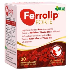 FERROLIP FORTE 30 BUSTINE ORODISPERSIBILI GUSTO LIMONE CON EDULCORANTI NEW