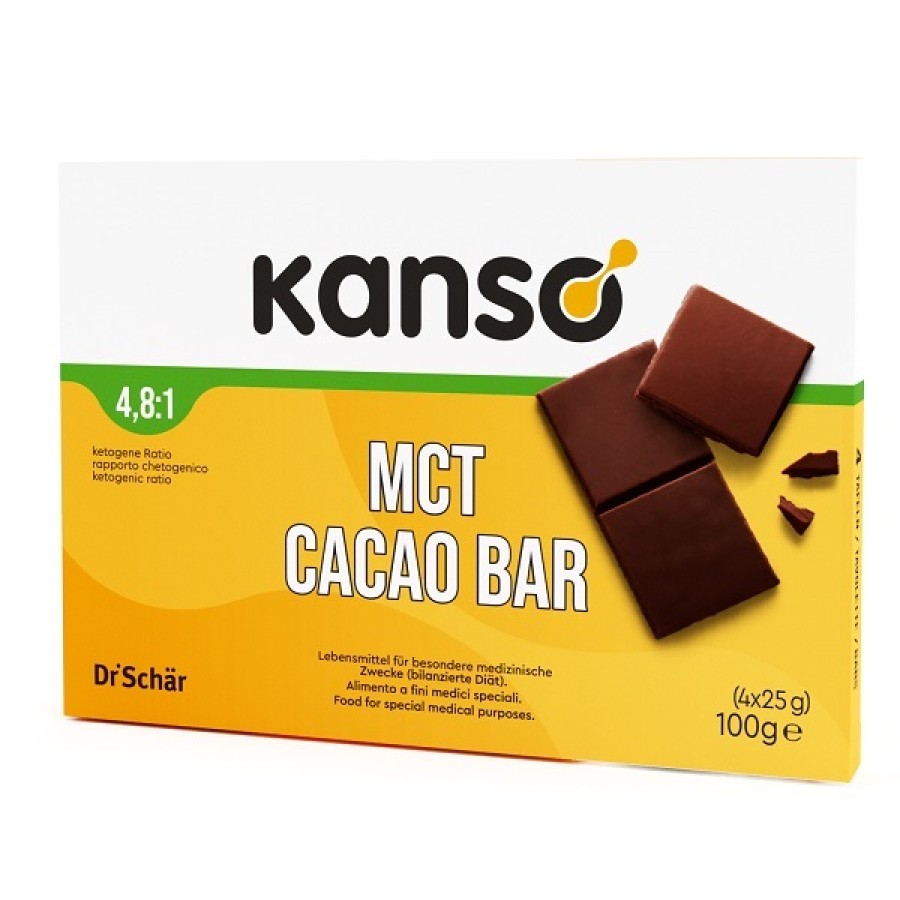 KANSO MCT CACAO BAR 4 BARRETTE X 25 G