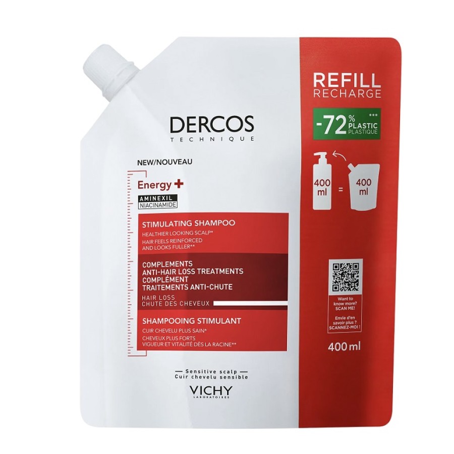 DERCOS TECHNIQUE SHAMPOO ENERGIZZANTE REFILL 400 ML