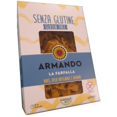 ARMANDO LA FARFALLA MAIS RISO INTEGRALE E QUINOA 400 G ARMANDO LA FARFALLA MAIS RISO INTEGRALE E QUINOA 400 G