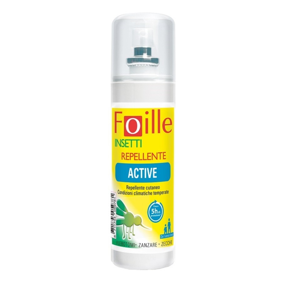FOILLE INSETTI REPELLENTE ACTIVE 100 ML FOILLE INSETTI REPELLENTE ACTIVE 100 ML