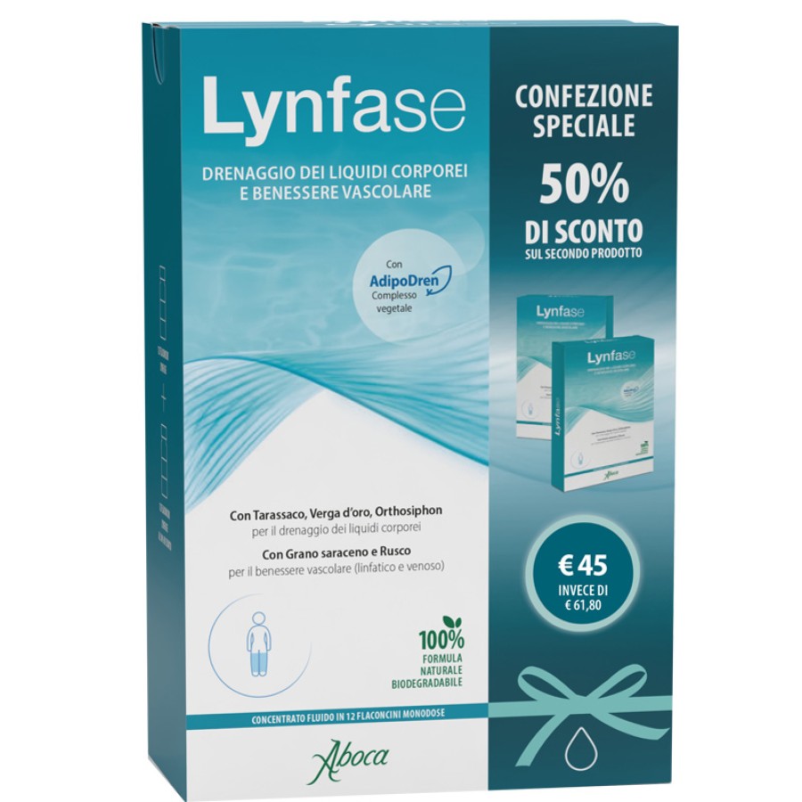 LYNFASE FLACONCINI CONFEZIONE SPECIALE 1+50% 1+1 DEL 989638477