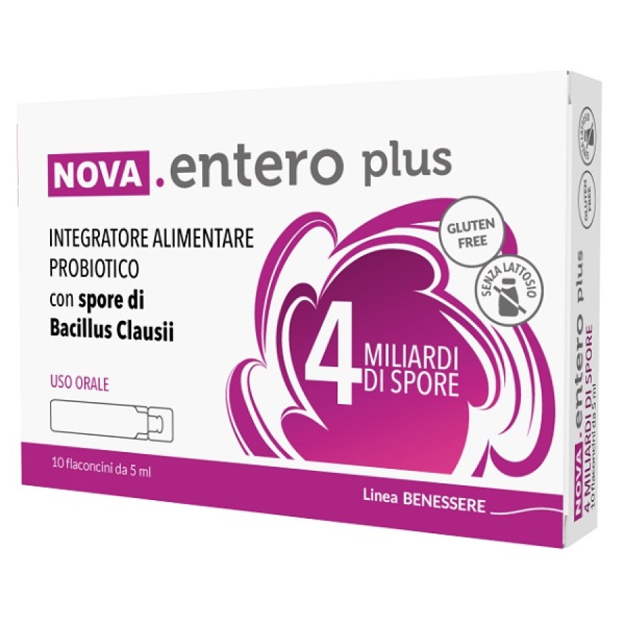 NOVA ENTERO 4 MILIARDI 10 FLACONCINI 5 ML SENZA GLUTINE SENZA LATTOSIO