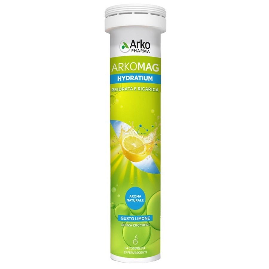 ARKOMAG HYDRATIUM REIDRATA E RICARICA LIMONE 24 COMPRESSE EFFERVESCENTI SENZA ZUCCHERI CON EDULCORANTE ARKOMAG HYDRATIUM REIDRATA E RICARICA LIMONE 24 COMPRESSE EFFERVESCENTI SENZA ZUCCHERI CON EDULCORANTE